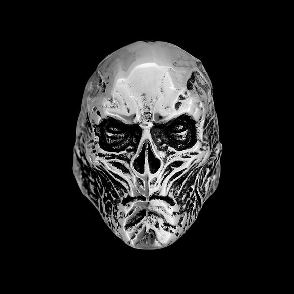 Stranger Things Vecna Biker Ring, 316SS - Picture 5 of 15